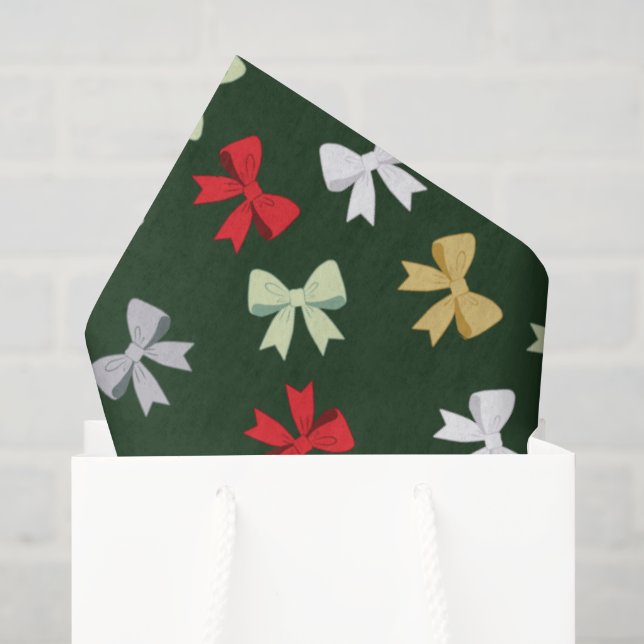 Papel De Seda Arcos de Feriado (Sacola de presentes)
