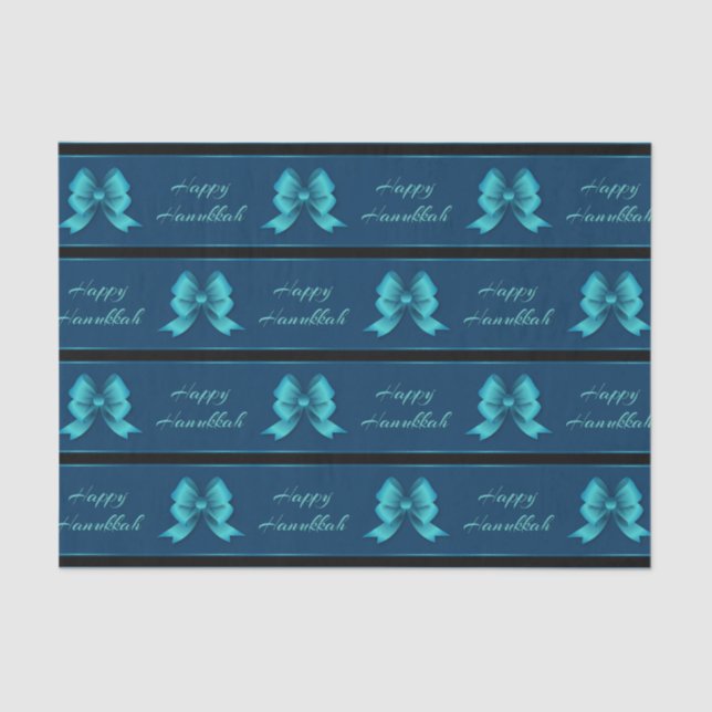 Papel De Seda Arcos e faixas metálicas de Hanukkah (Frente )
