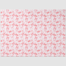 Papel De Seda Arcos Vermelhos & Pontos Rosas