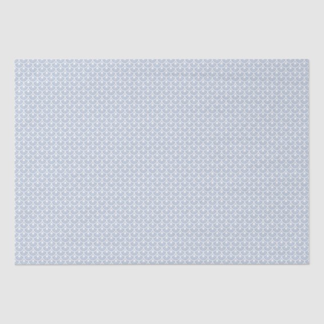 Papel De Seda Ares (Chambray Blue) - Padrão Simétrico de Cana (Frente )