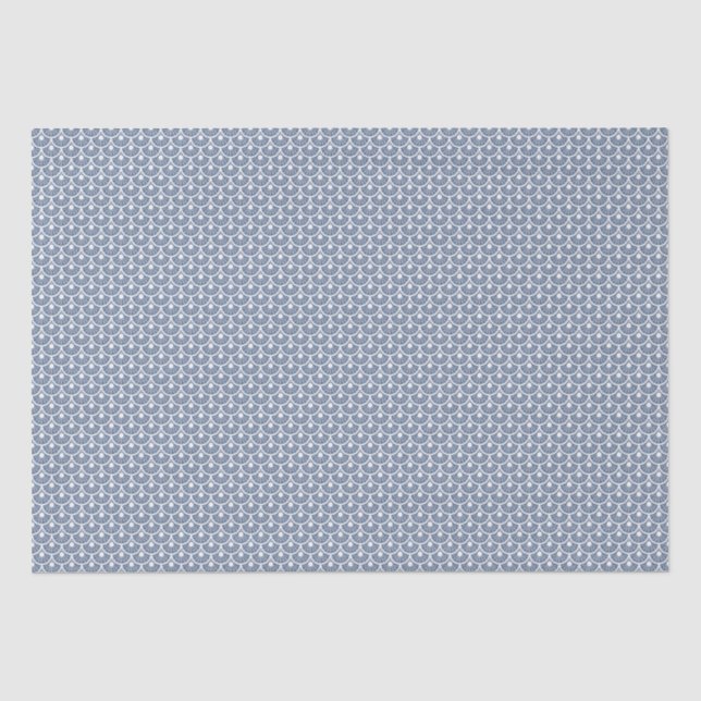 Papel De Seda Ares (Royal Blue) - Padrão Simétrico de Célula de  (Frente )