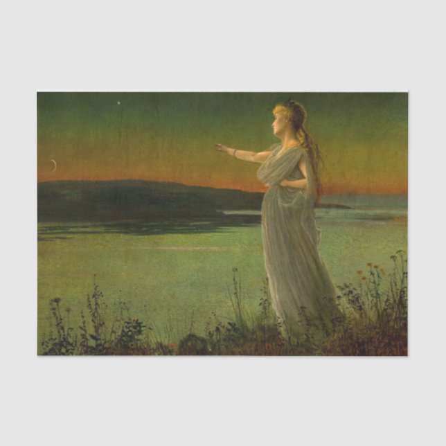 Papel De Seda Ariadne em Naxos John Atkinson Grimshaw (Frente )