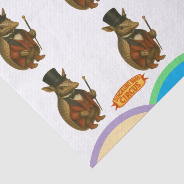 Papel De Seda Armand, o armadillo apresentador de circo (Detalhes)