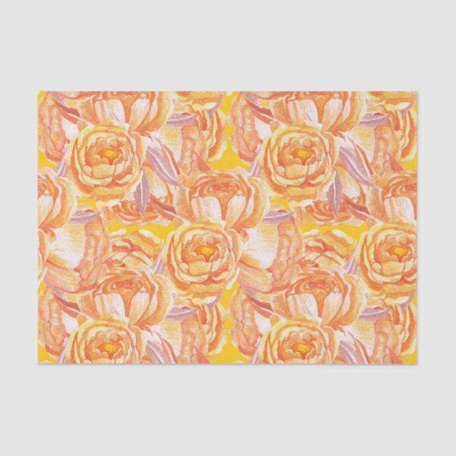 Papel De Seda Armário Russo de Laranja Queimado (Frente )