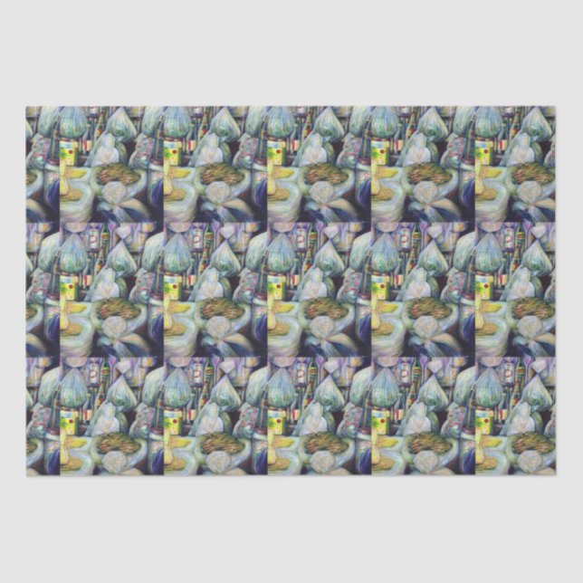 Papel De Seda Aromas secos ao Sol de Singapura (Frente )