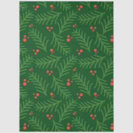 Papel De Seda Arranjo de Natal Folhagens Bagas Artesanal Férias 