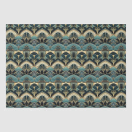 Papel De Seda Art Deco Geométrico Padrões