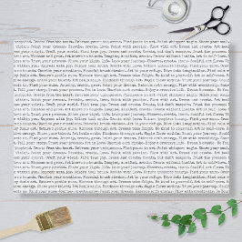 Papel De Seda Art Journal Affirmations