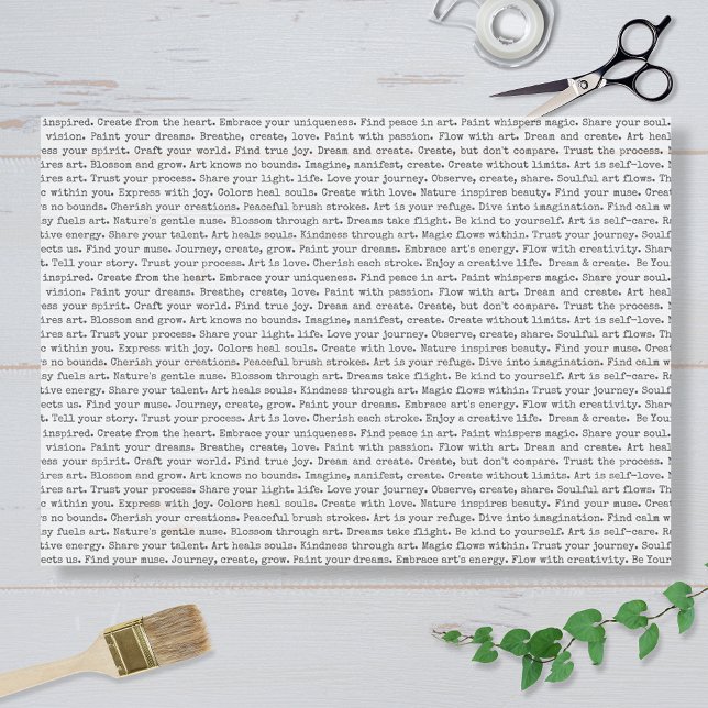Papel De Seda Art Journal Affirmations (Criador carregado)