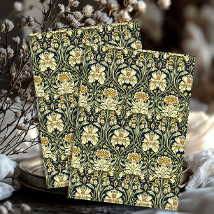 Papel De Seda Art nouveau Morris cor pastel flores de vintage