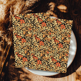 Papel De Seda Art Nouveau Morris outono Folhas de pastos autunar