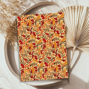 Papel De Seda Art Nouveau Morris queda cores vibrantes do outono