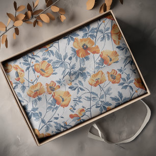 Papel De Seda Art Nouveau Pequenas Papoulas da Califórnia 4,5kg,