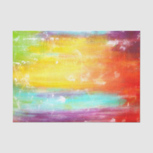 Papel De Seda Arte abstracta das cores verdadeiras
