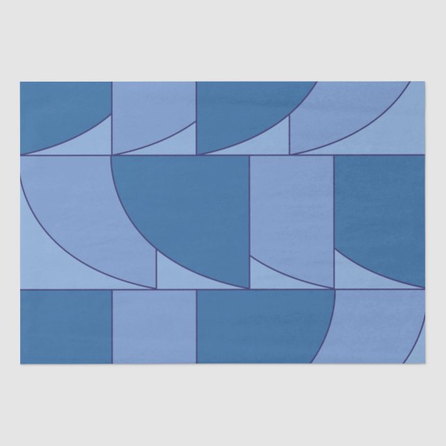 Papel De Seda Arte Abstrata Geométrica (Frente )