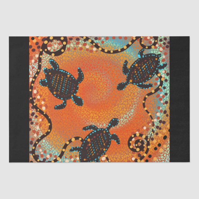 PAPEL DE SEDA ARTE AUSTRÁLIA   (Frente )