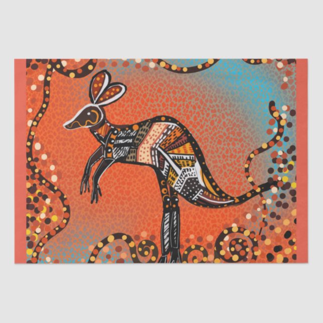 PAPEL DE SEDA ARTE AUSTRALIANO       (Frente )