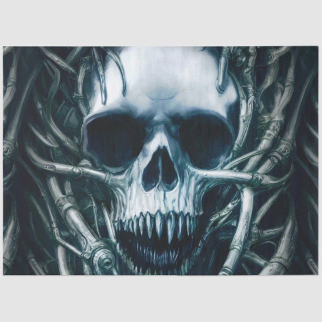 Papel De Seda Arte Crônica Gótica: Sinal de Morte Cérebro (Frente )