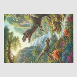 Papel De Seda Arte de Decoupage de Dinossauro