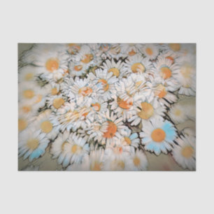 Papel De Seda Arte de Decoupage Flor de Impressão de Margarida B