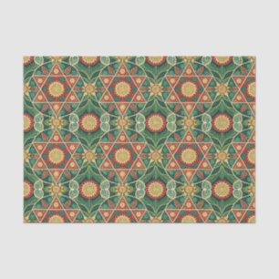 Papel De Seda Arte de Design de Mandala Floral Geométrico Sagrad