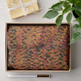 Papel De Seda Arte de Folhas de Folhagem de Cores em Mudança da