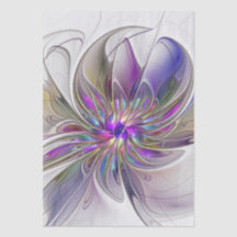 Arte de fractal abstrato colorido e energético Flo