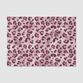 Papel De Seda Arte de impressão de leopardo rosa textura de pelo