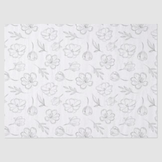 Papel De Seda Arte de Linha Midnight Bloom
