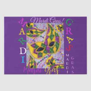 PAPEL DE SEDA ARTE DE MARDI GRAS    