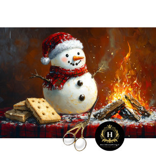 Papel De Seda Arte de Papai Noel de Natal para Decoupagem de Móv