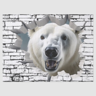 Papel De Seda Arte de Quebra de Parede Polar 3D - Safari Realist