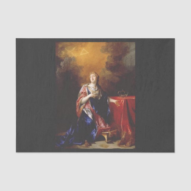Papel De Seda Arte de Santa Margarida da Escócia (Frente )