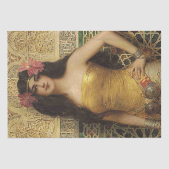 Papel De Seda Arte Deco Art Nouveau, da década de 1920 (Frente )