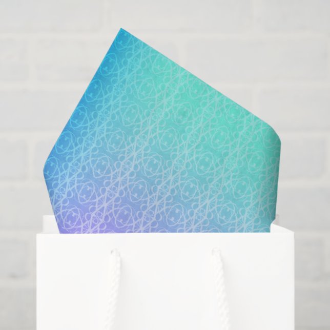 Papel De Seda Arte digital abstrata apresentando um gradiente (Sacola de presentes)