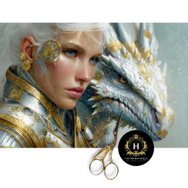 Papel De Seda Arte Fantasia Steampunk Dragão Branco Decoupage