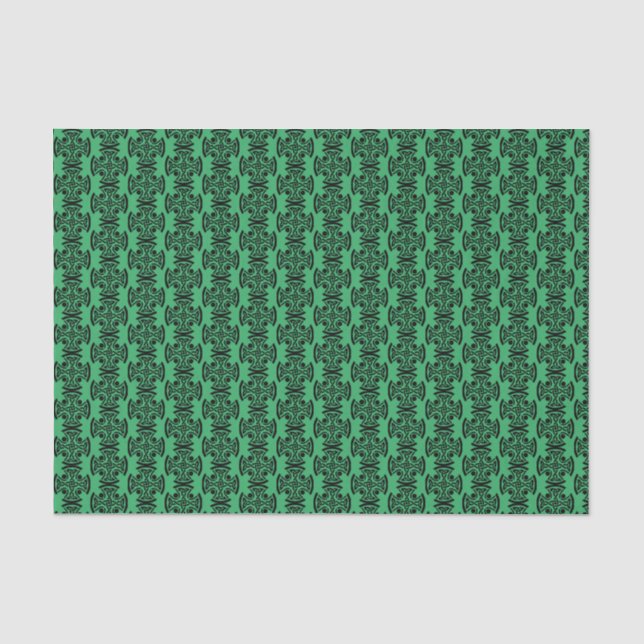 Papel De Seda Arte Fina da Antiga Cruz Celta com Entrelaçamento (Frente )