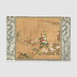 Papel De Seda Arte Floral Antiquada para Decoupage ou Presente