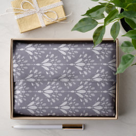 Papel De Seda Arte Floral Botânica Roxo Lavanda