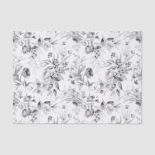 Papel De Seda Arte Floral de Natureza-Morta Holandesa Preto Bran