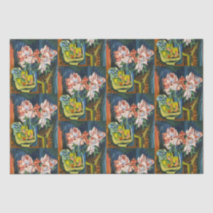 Papel De Seda Arte Floral Expressionista de Rosas Rosa Kirchner