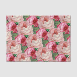 Papel De Seda Arte Floral Rosa Pink Design Vintage