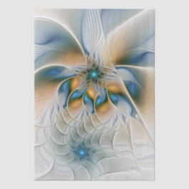 Papel De Seda Arte fractal de fantasia abstrata ascendente com a