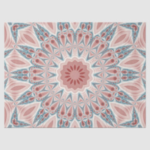 Papel De Seda Arte Fractal do Caleidoscópio Moderno em greve