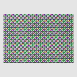 Papel De Seda Arte Geométrica Moderna Colorida Elegante