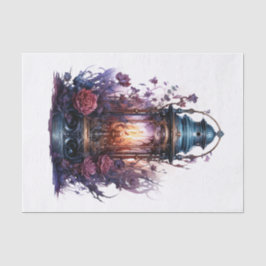 Papel De Seda Arte Lanterna Gótica para a Desnutação