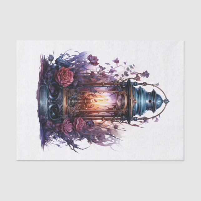 Papel De Seda Arte Lanterna Gótica para a Desnutação (Frente )