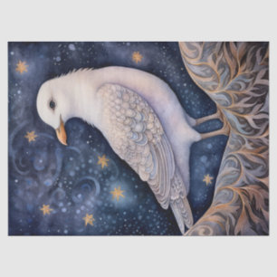 Papel De Seda Arte Mística de Boho de Aves de Seagull