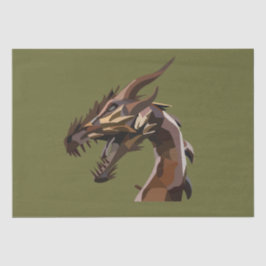 Papel De Seda Arte Moderna do Dragão Abstrato