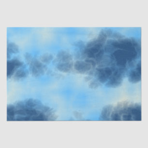 Papel De Seda Arte na Nuvem Azul